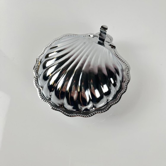 Image 1 of Zilverkleurige metalen doos, 1970