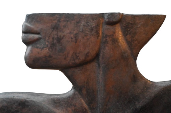 Image 1 of A pair of modernist sculptures, signed "Jean Marie", attributed to Louis Smeyers (1923-2009).