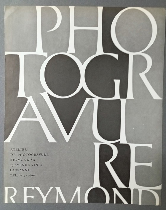 Image 1 of Sandro Bocola industrial 'Clichés Bern ' publicidad litográfica original 1960s