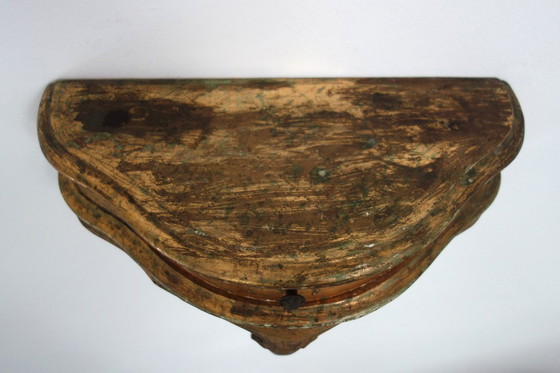 Image 1 of Console murale en bois vintage