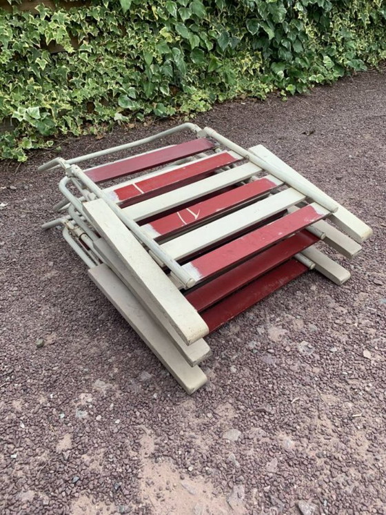 Image 1 of Set of 3 folding garden armchairs