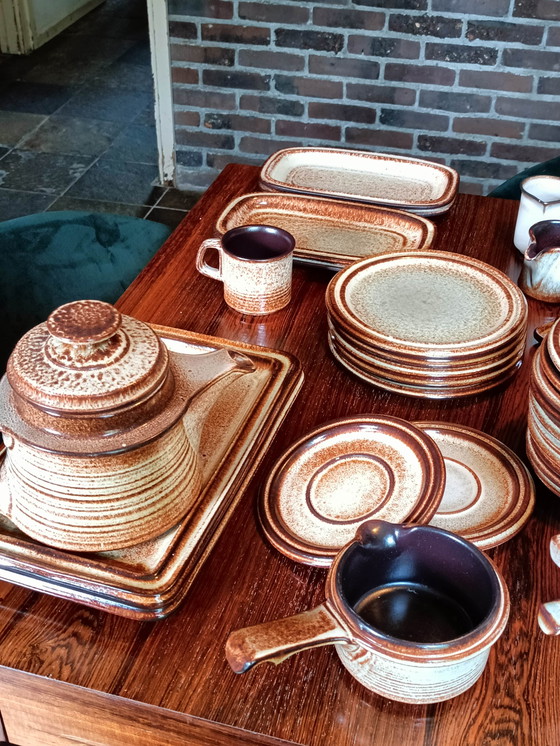 Image 1 of Vintage jaren 70/80 servies 84- delig 