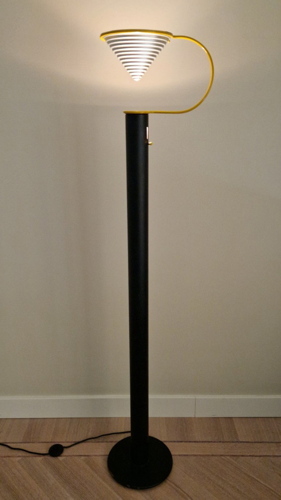 Image 1 of Unique vintage floor lamp, Lamiprogetti Eleusi, Italy, postmodern design, 1980s