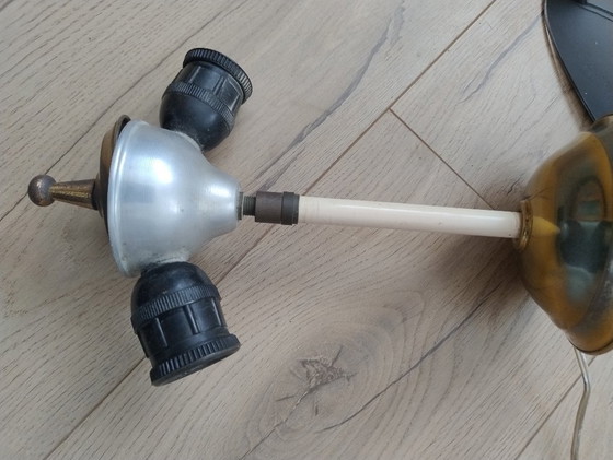 Image 1 of Plafonnier vintage en verre des années 50 et 60