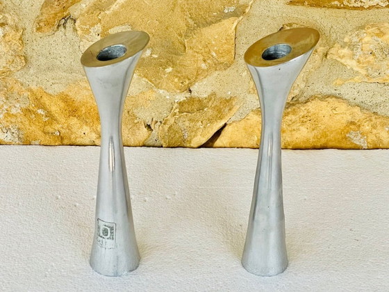 Image 1 of Danish Modern, Candlesticks, By Broste Copenhagen, Set of 2, Circa 1980s