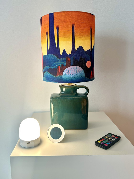 Image 1 of Ruimtevaartlamp - Origineel Keramiek - Draadloos - Geschikt voor gebruik buitenshuis