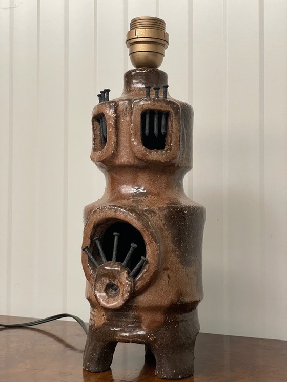 Image 1 of Vintage Brutalist Table Lamp