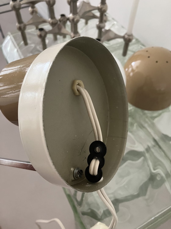 Very rare Italian 1960s lamp – GCME Pistoia, Table lamps, Metal, Glass (photo 10 of 12)