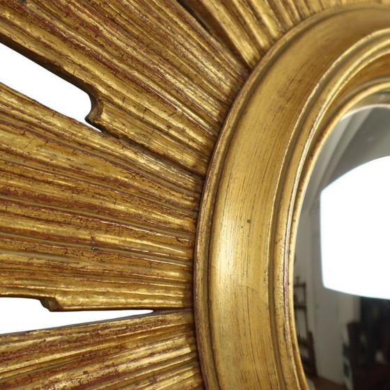 Image 1 of Espejo solar Deknudt Sunburst con detalles en pan de oro