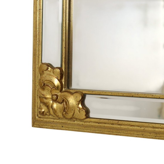 Grote Vintage Deknudt Spiegel Hollywood Regency Jaren 70 Design – Glass (photo 13 of 19)