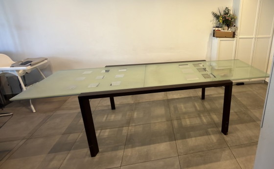 Mesa Extensible Ligne Roset – Mesas de comedor, Glass, Metal (photo 2 of 5)