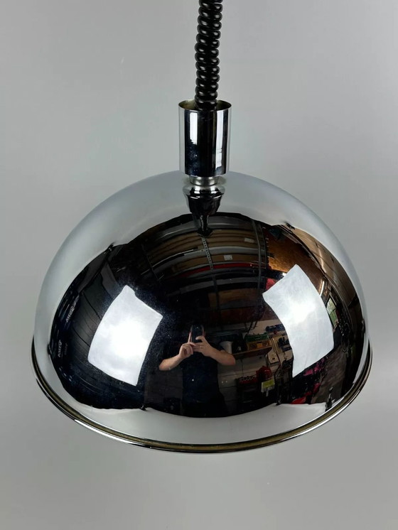 Image 1 of Lámpara de techo colgante Florian Schulz P58 de latón, años 60 y 70, Space Age