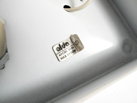 Image 1 of Magnifique plafonnier carré des années 1970 en bois de pin, de la marque Alda Sweden.