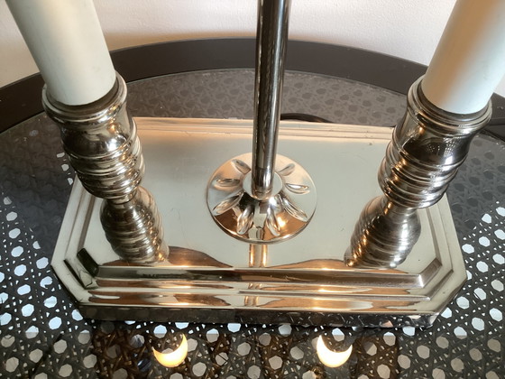 BOUILOTTE TAFELLAMP – Tafellampen, polished steel, Textile (photo 5 of 6)