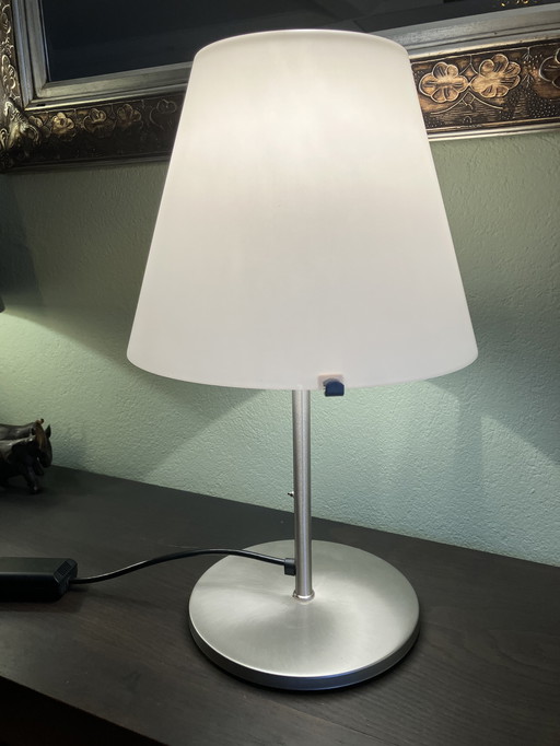 Italian Design Table Lamp "Virginia T" – Opal Glass – Aluminum – Made in Italy