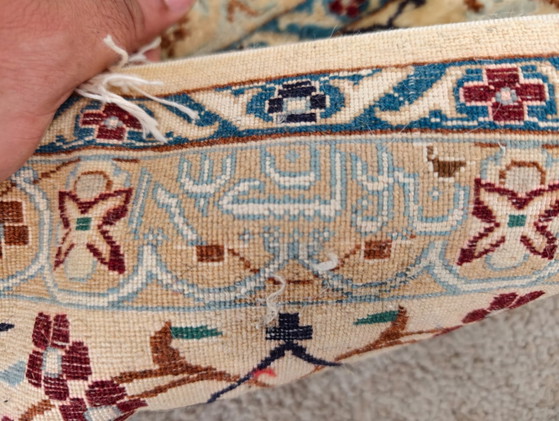 Image 1 of Original Rare Elegant Persian Nain Habibian Rug (Vintage) - 245 x 155 cm