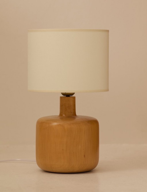 Solid wood lamp attributed to Charlotte Perriand / Les Arcs vintage Circa 1968