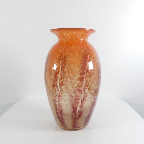 Image 1 of WMF Ikora Art Deco glass vase, design by Karl Wiedmann, 1930s, 23.5 cm