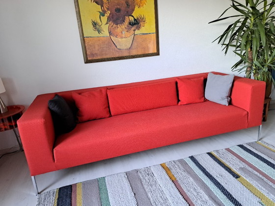 Image 1 of Beautiful red wool 4-seater from MDF Italia, model Allen / Bruno Fattorini
