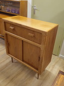 Vintage Silkeborg Cupboard Drawer Cabinet Sliding Door Cabinet