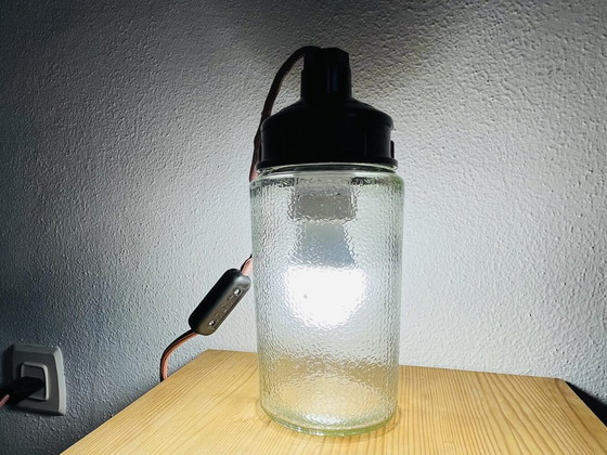 Image 1 of Modernistische tafellamp met metselpot uit de Sovjet-Unie