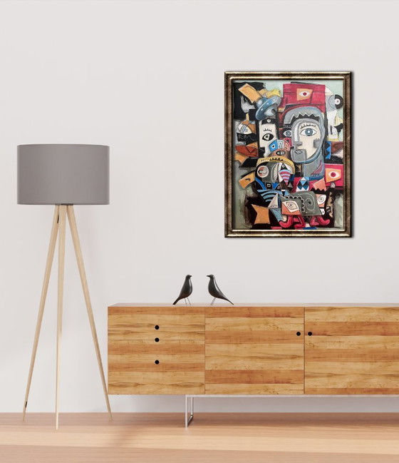 Image 1 of Origineel acrylschilderij van Don Kosta - zevende dimensie