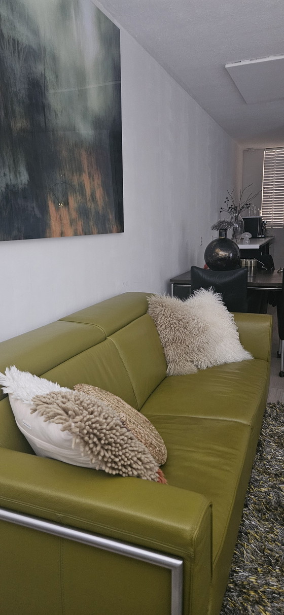 Image 1 of Sofá de cuero de 2,5 plazas