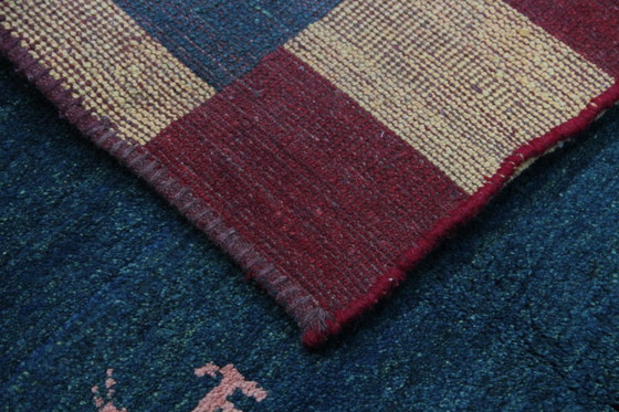 Image 1 of Original Perserteppich Gabbeh Ghashghai Orientteppich 208 cm x 148 cm Alt Natur