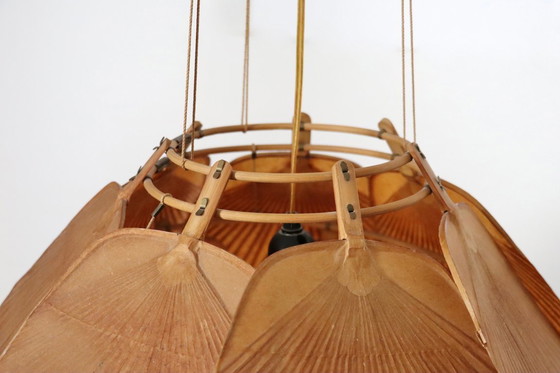 Image 1 of Lámpara de araña Ju-Yon, serie Uchiwa de Ingo Maurer para design m, Alemania, 1973.