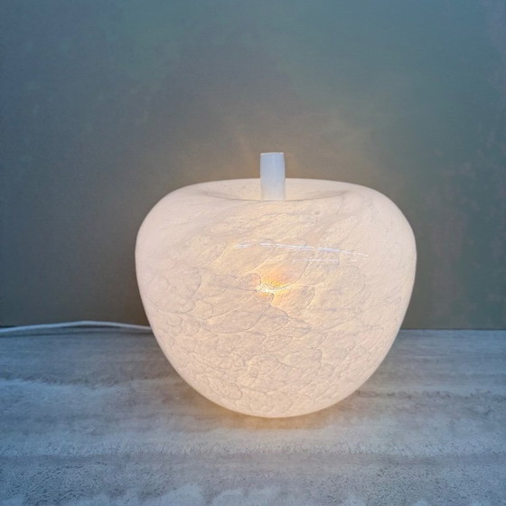 Image 1 of Vintage Eickmeier vintage glass table lamp apple shaped , 1970s