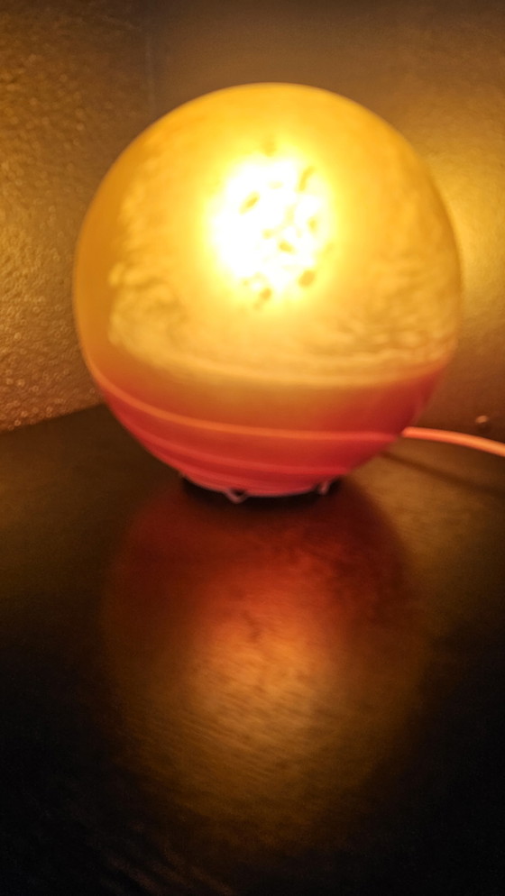 Image 1 of Vintage Space Age glass mood lamp – hand-blown sunset globe – unique eye-catcher
