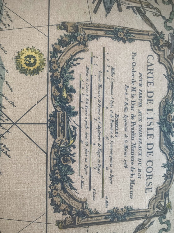 Rare ancient map of Corsica from the 18th century! – Paintings & Drawings, Paper (photo 6 of 7)