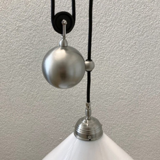 Image 1 of Prachtige, klassieke hanglamp van Berlin messing lampen