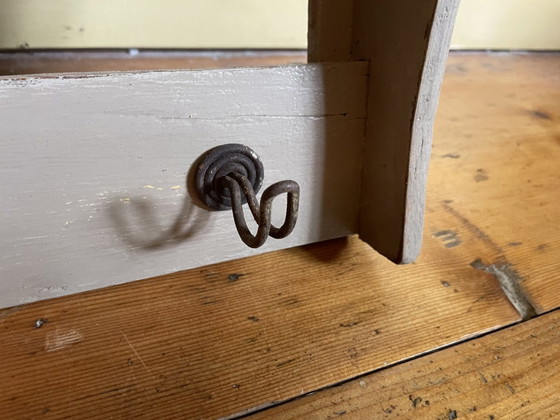 Image 1 of Grande scaffale da parete, scaffale da cucina con ciotole, stile antico francese