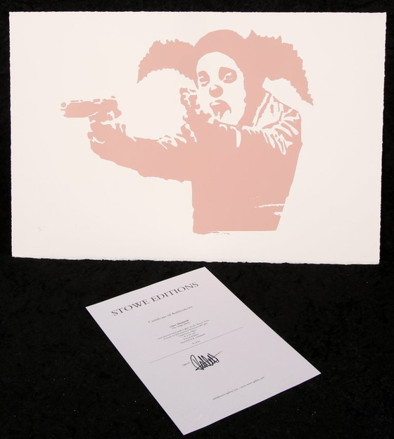 Image 1 of Banksy - Clown Skateboards / The Skipp- Serigrafia, certificata e limitata