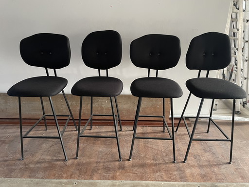 4 original Maarten Boss Barhocker