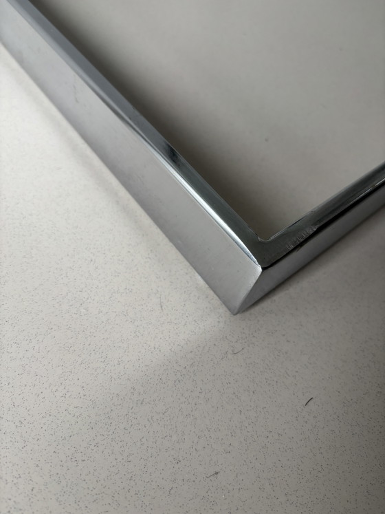 Image 1 of Postmodern “Gebra” Floating Glass Side Table German