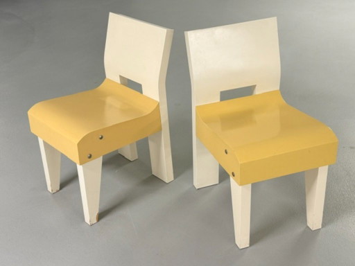 2x Martin Visser Stühle Modell Se20 Spectrum Bergeijk