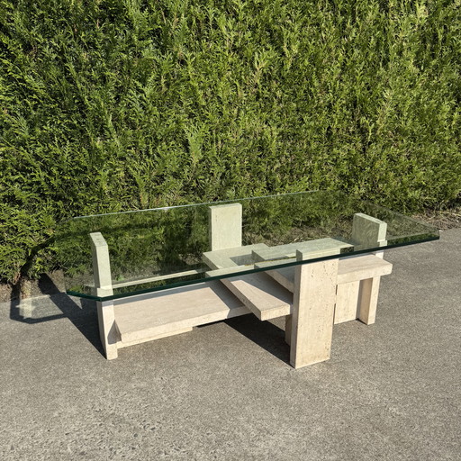 Tableaux Brutalist travertin