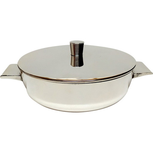 Bol à soupe en alpaga vintage en argent par Gio Ponti pour Krupp-Milan, 1953