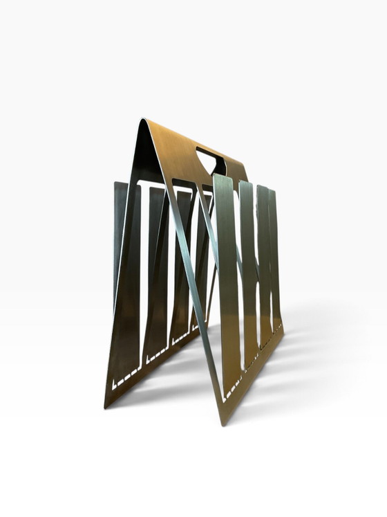 Porte-revues Design Minimaliste. Space Age / Postmoderne Années 80/90 – Metal (photo 7 of 15)