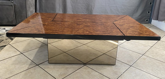 Salontafel Bar met Wortelnotenhout van Paul Michel voor Roche Bobois Vintage 1980 – Wood (photo 14 of 20)