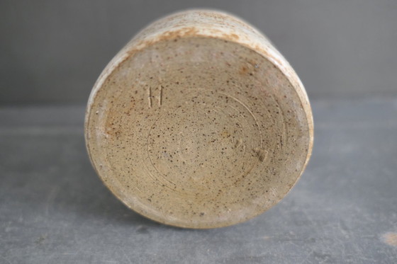 Image 1 of Vintage Set of 3 Ceramic Oil Lamps in Brown Shades