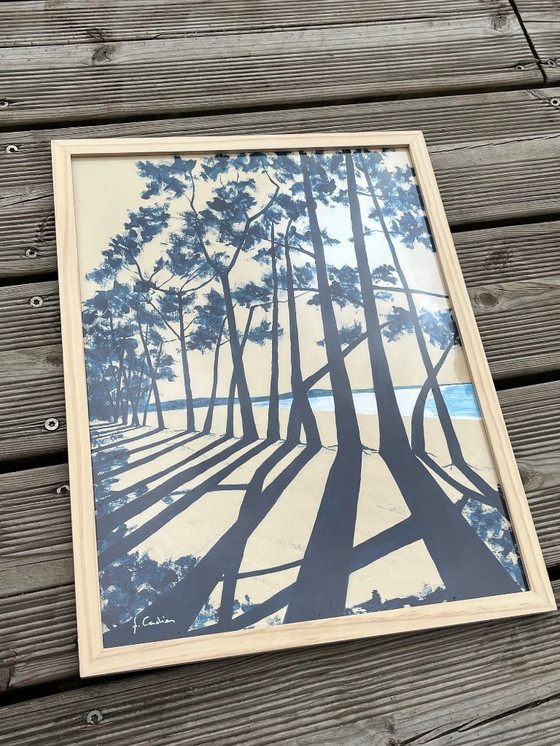 Image 1 of Acryl auf bespanntem Karton.   Format 40x30cm.