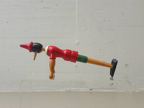Image 1 of Pinocchio wooden figure, 1950s