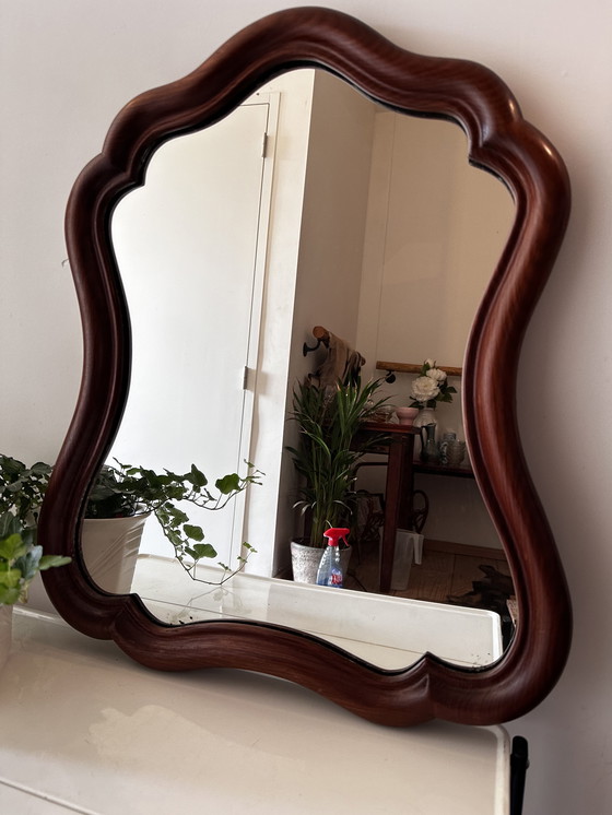 Image 1 of Antique Mahogany Mirror