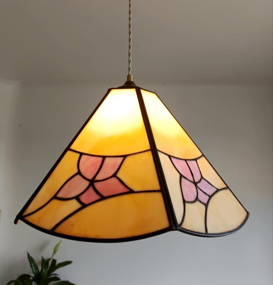 Image 1 of Lampadario art déco stile Tiffany 1940