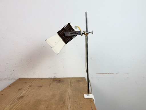 Vintage Beige Tischlampe von Josef Hůrka für Lidokov, 1970er Jahre