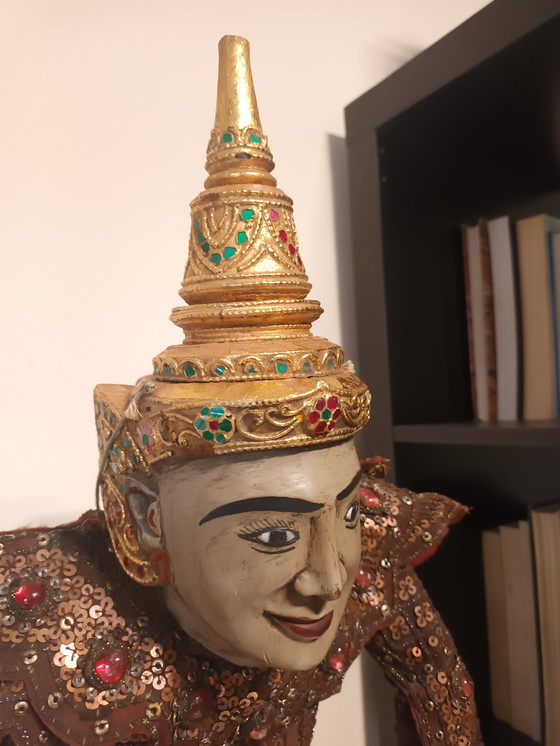 Image 1 of Alte burmesische Fadenpuppe