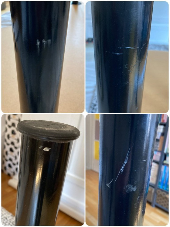 Image 1 of Vintage IKEA VIKA MANNE table (2003) – 150 × 75 cm – original black metal legs
